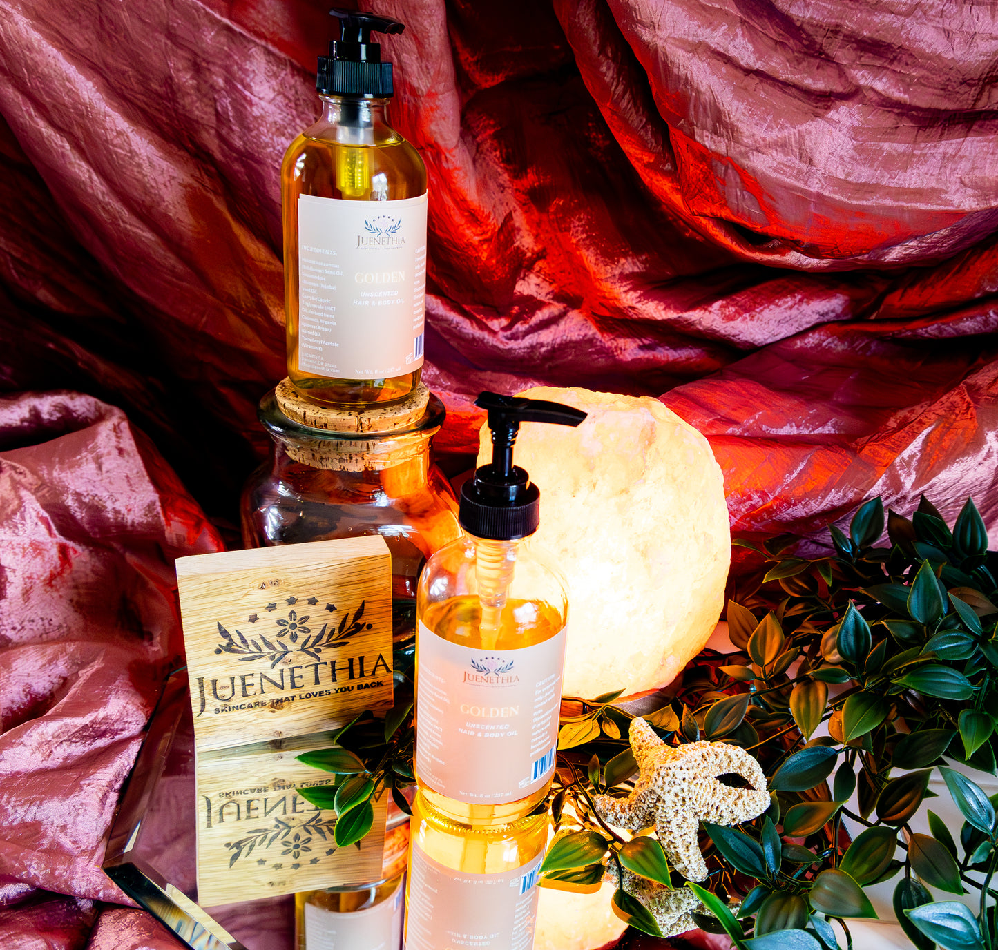Golden Unscented Hair & Body Oil